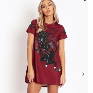 Merry Krampus Swing Tee Dress